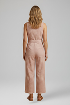 Damesjumpsuit – Damesjumpsuit met halterhals voor dagelijks gebruik – modelopname | Pancreitis