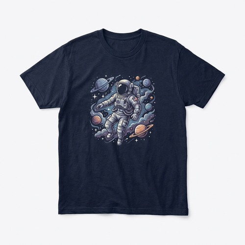 Kosmische Drift T-shirt voorkant