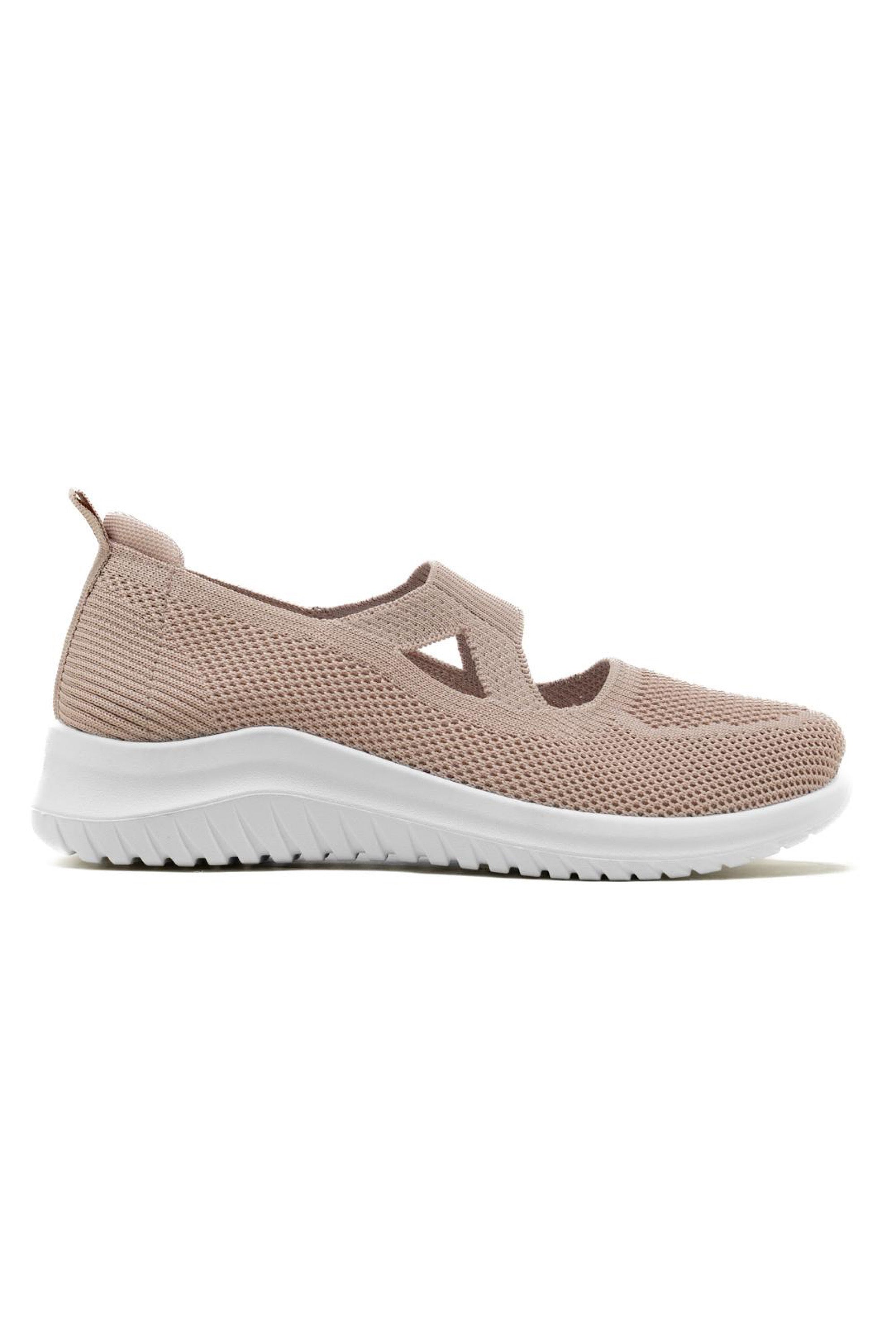 Comfortabele Knit Elastic AirWeave Sneakers in Roze voor dagelijks gebruik. 3