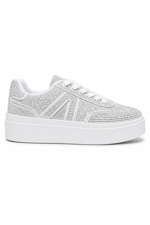 Cristal Icon Trainers met diamante details in wit. 2