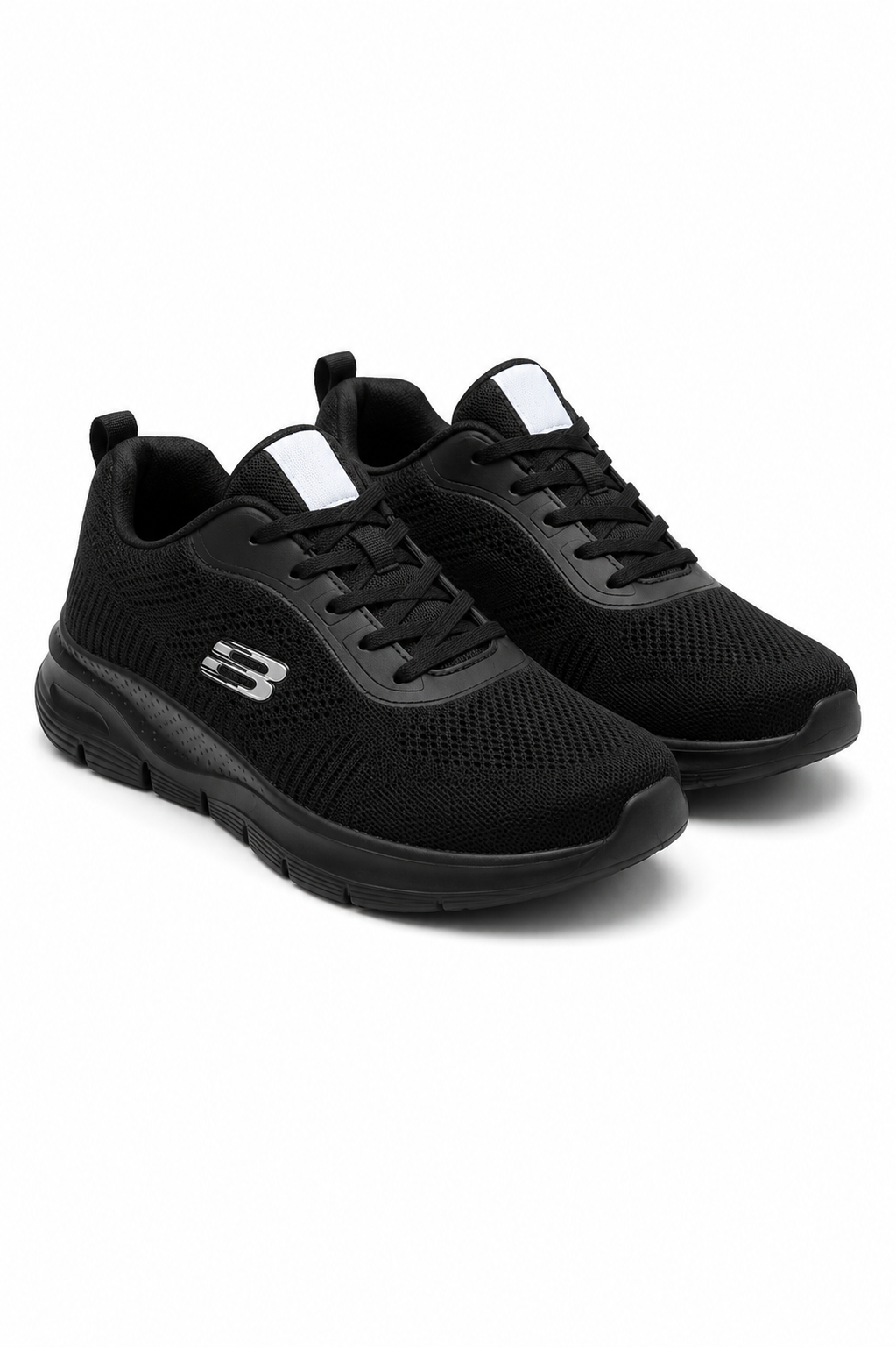 Lichtgewicht veterschoenen in zwart voor dagelijks gebruik. 4