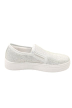 Kristallen Deluxe Zip Pumps in wit met echte kristallen versiering. 4