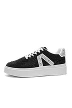 Kristallen Icon Trainers in zwart met diamanten details. 3