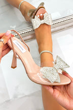 Kristallen Jelly Strik Hakken in Nude kleur 2