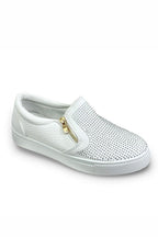 Elegante Kristallen Suède Rits Pumps in wit met decoratieve details. 7