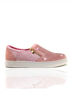 Glamoureuze Kristallen Suède Rits Pumps in roze met decoratieve details. 8