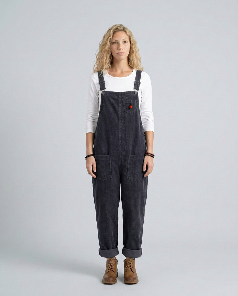 Ora corduroy jumpsuit met verstelbare bandjes in verschillende kleuren. 4