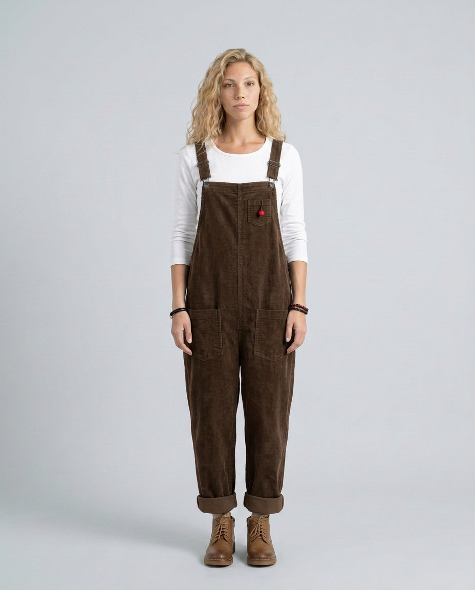 Ora corduroy jumpsuit met verstelbare bandjes in verschillende kleuren. 7