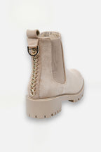Sprankelende Chainstorm boots in nude kleur, perfect voor elke gelegenheid. 10