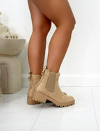 Sprankelende Chainstorm boots in nude kleur, perfect voor elke gelegenheid. 2