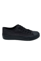 Sprankelende zwarte glitter canvas sneakers voor elke gelegenheid. 4