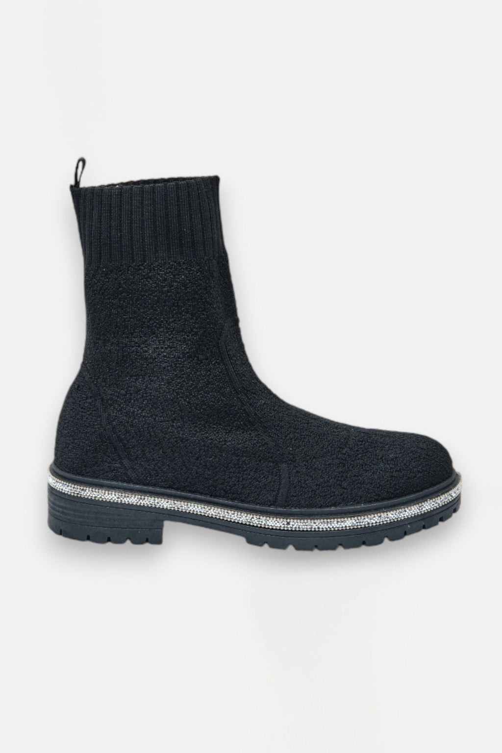 Sprankelende zwarte teddy borg soklaarzen voor de herfst en winter. 2