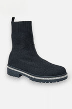 Sprankelende zwarte teddy borg soklaarzen voor de herfst en winter. 3