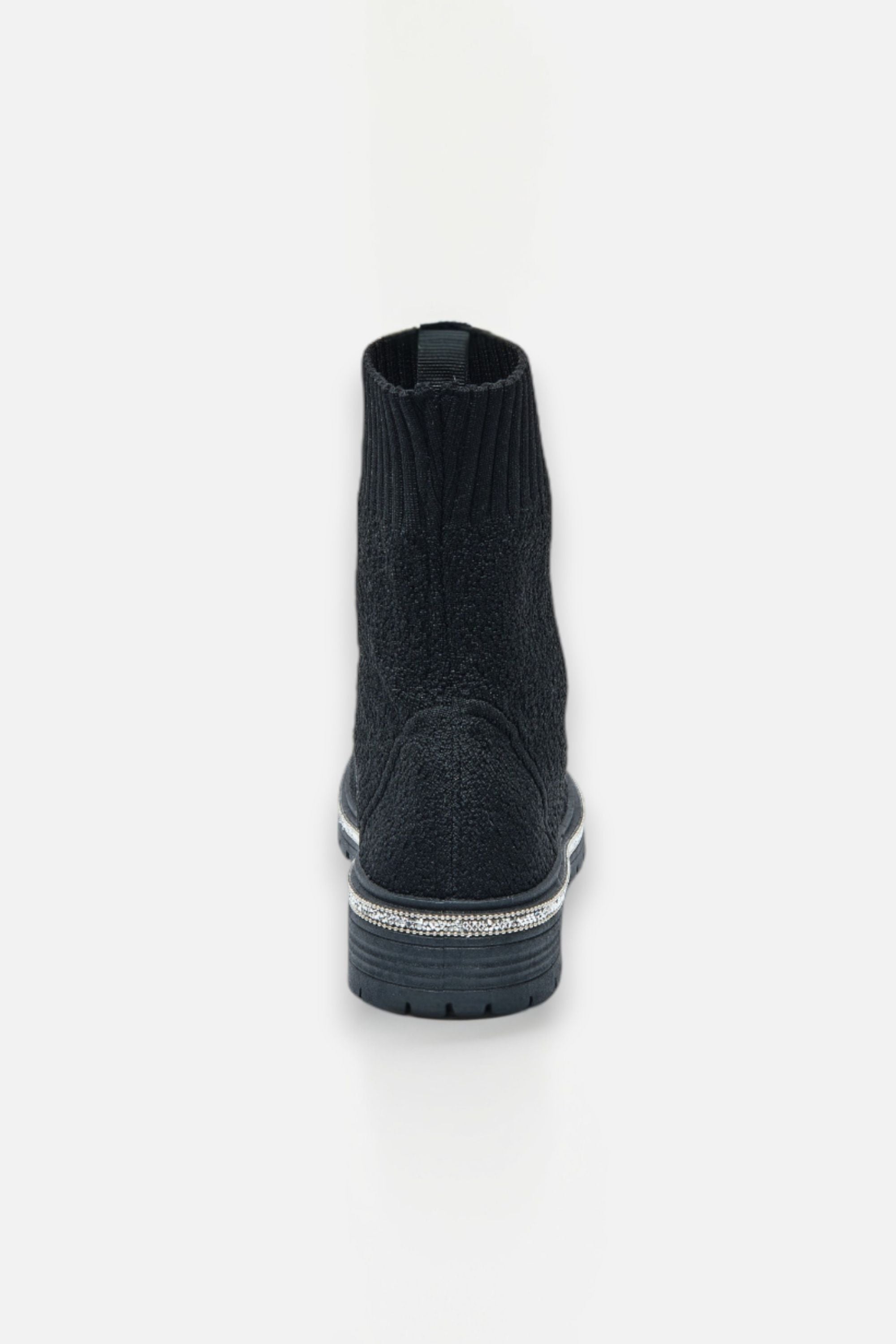 Sprankelende zwarte teddy borg soklaarzen voor de herfst en winter. 4