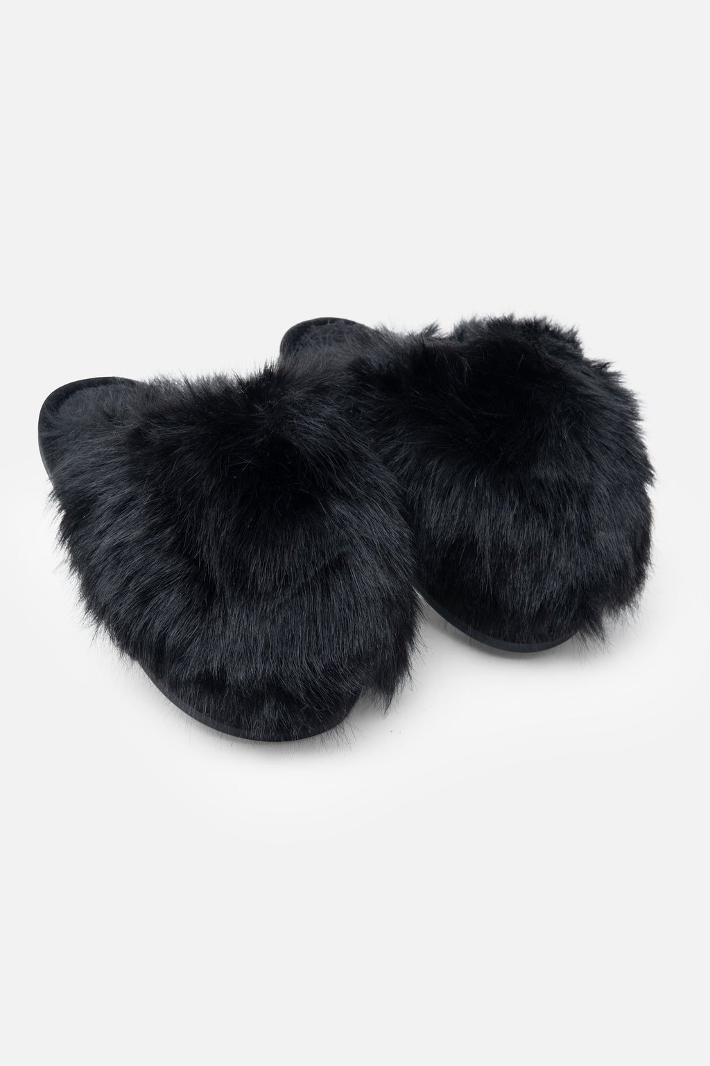 Ultieme Cosy Fluffy Slippers in luxe zwart voor comfortabel loungen. 6
